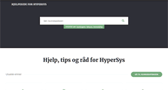 Desktop Screenshot of hjelp.hypersys.no